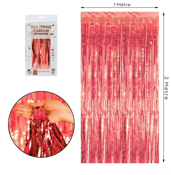 İthal Metalize Kırmızı Arka Plan Perdesi 2x1 m